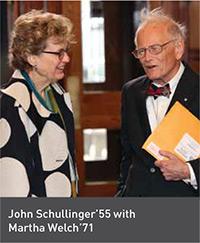 John N. Schullinger with Martha Welch.
